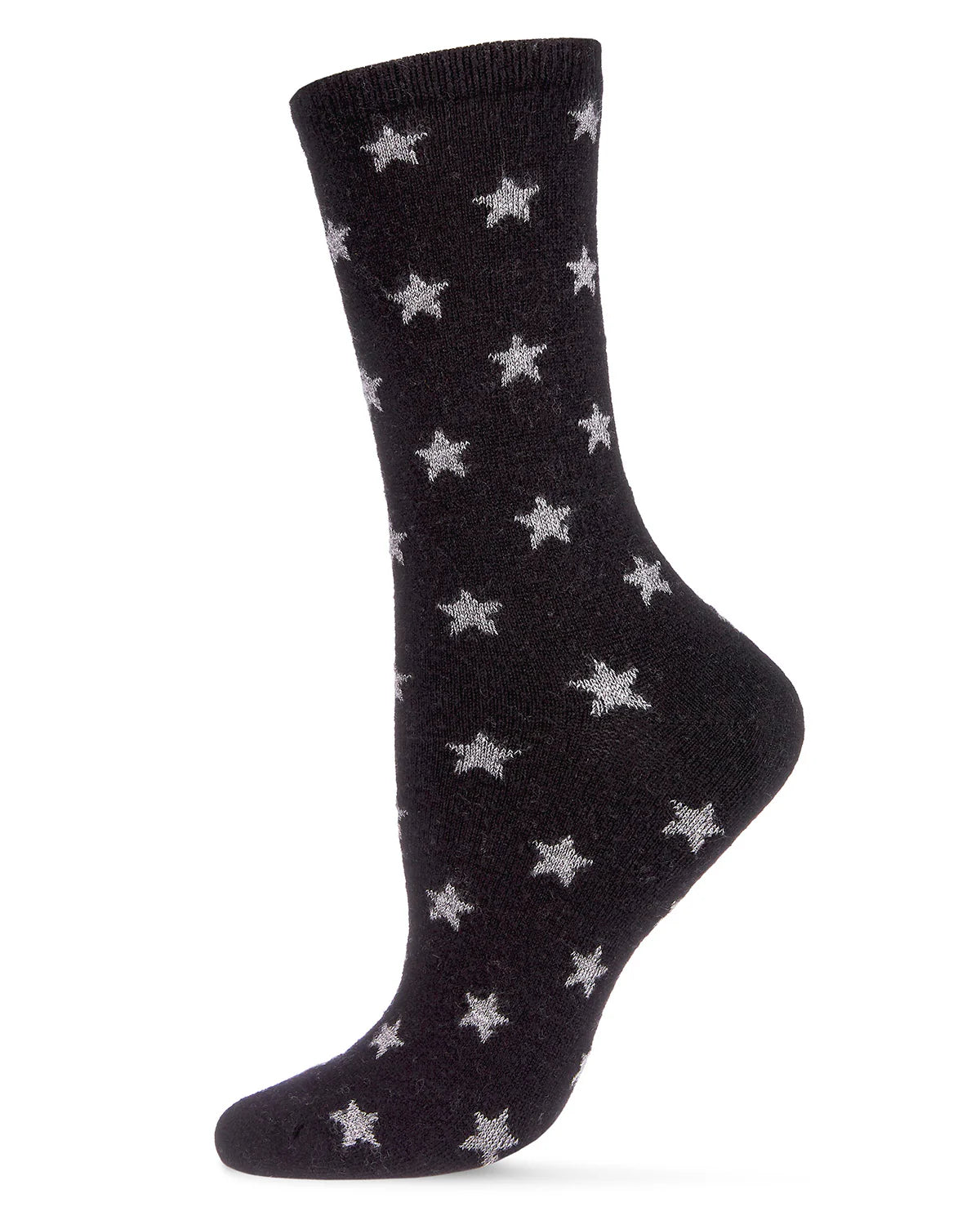 WOMEN'S SOFT STARS CASHMERE BLEND CREW SOCKS
