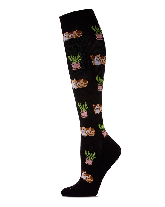 WOMEN'S CATNAP BAMBOO BLEND 8-15MMHG GRADUATED COMPRESSION SOCKS