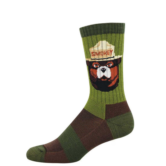 SMOKEY BEAR PORTRAIT MERINO WOOL MEN'S CREW
