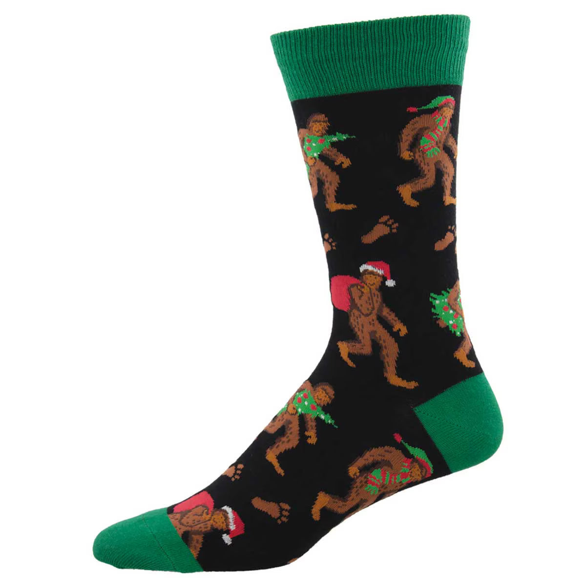 BIG FOOT CHRISTMAS MEN'S COTTON CREW SOCKS