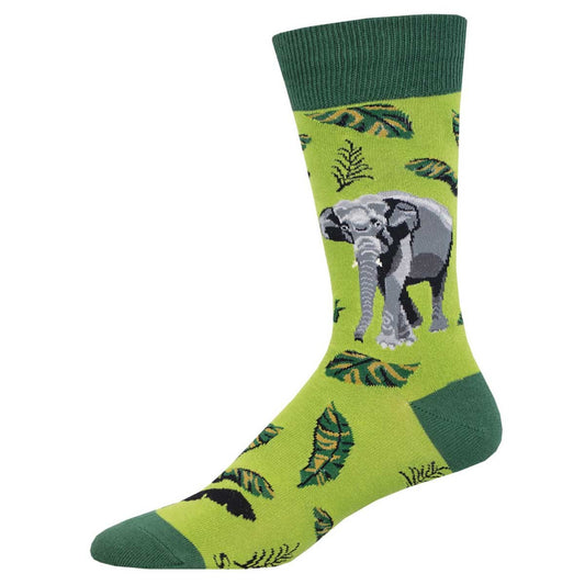 ASIAN ELEPHANT MEN'S COTTON CREW SOCKS