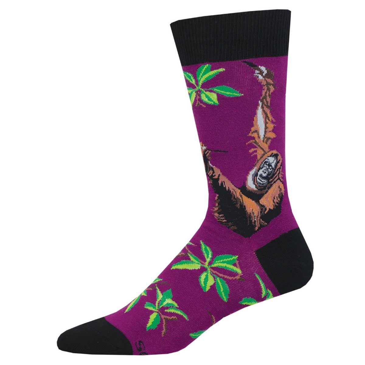 ORANGUTAN MEN'S COTTON CREW SOCKS