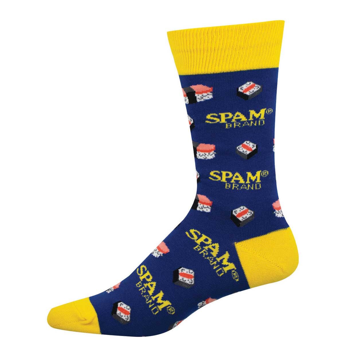SPAM MUSUBI MEN'S COTTON CREW SOCKS