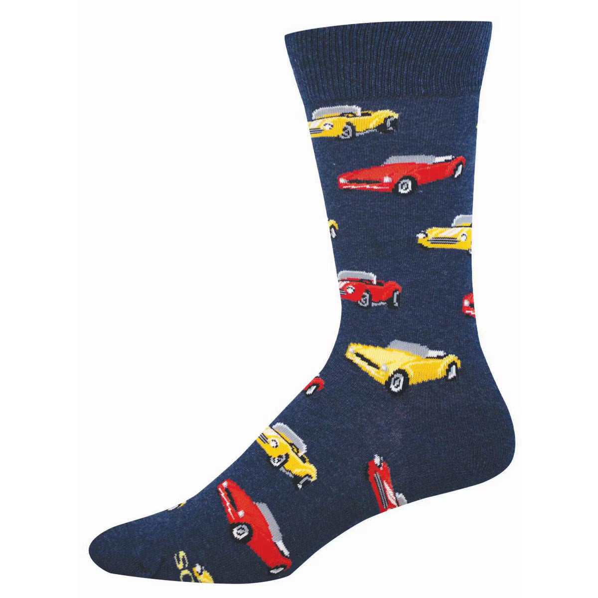 CLASSIC CARS MEN'S COTTON CREW SOCKS