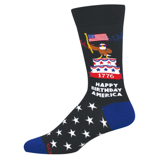 LET FREEDOM FLY MEN'S COTTON CREW SOCKS