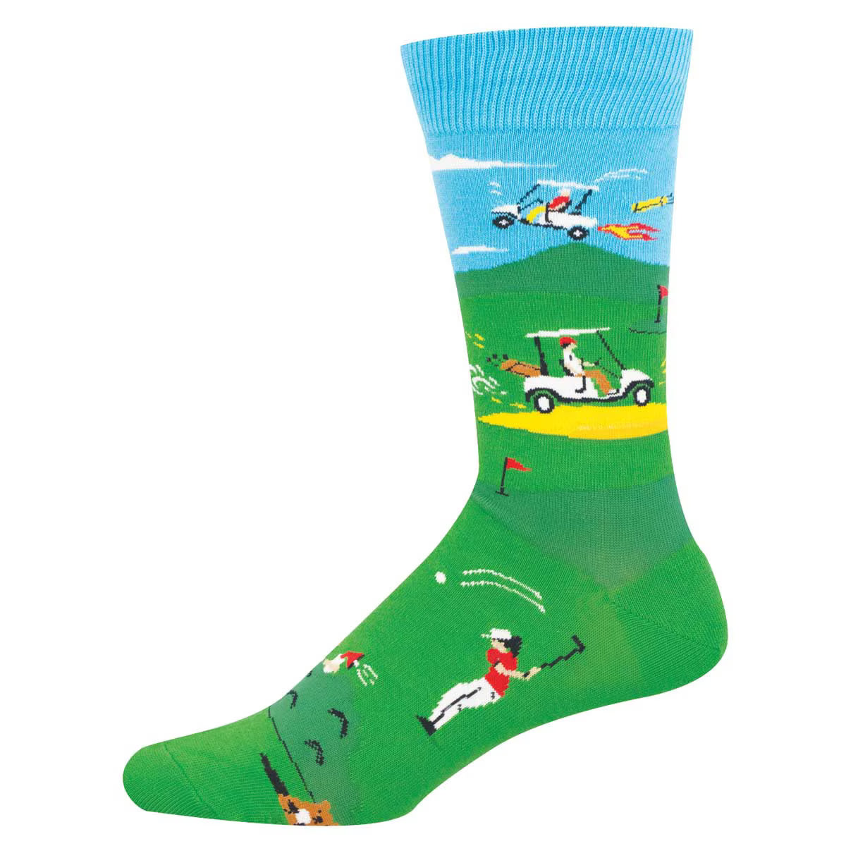 GOLF HIJINX MEN'S COTTON CREW SOCKS