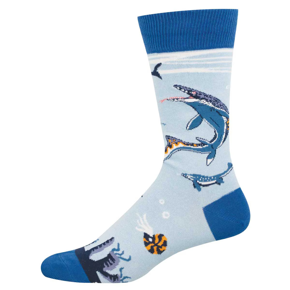 MOSASAURUS MEN'S COTTON CREW SOCKS
