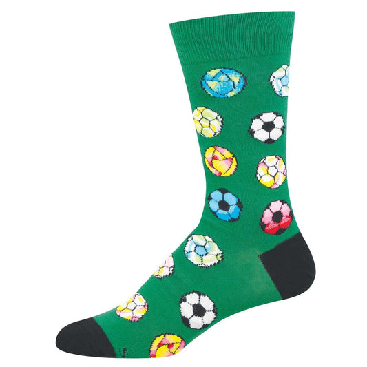 FUTBOL FIESTA MEN'S COTTON CREW SOCKS