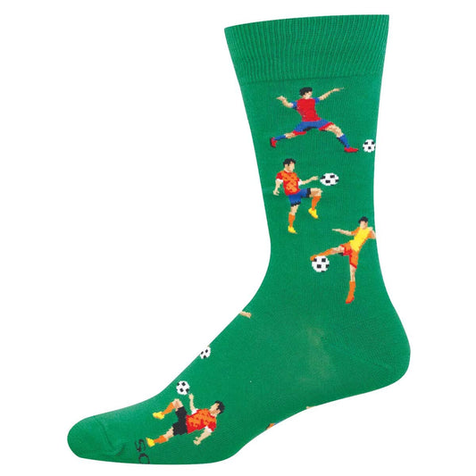 KICKING IT MEN'S COTTON CREW SOCKS