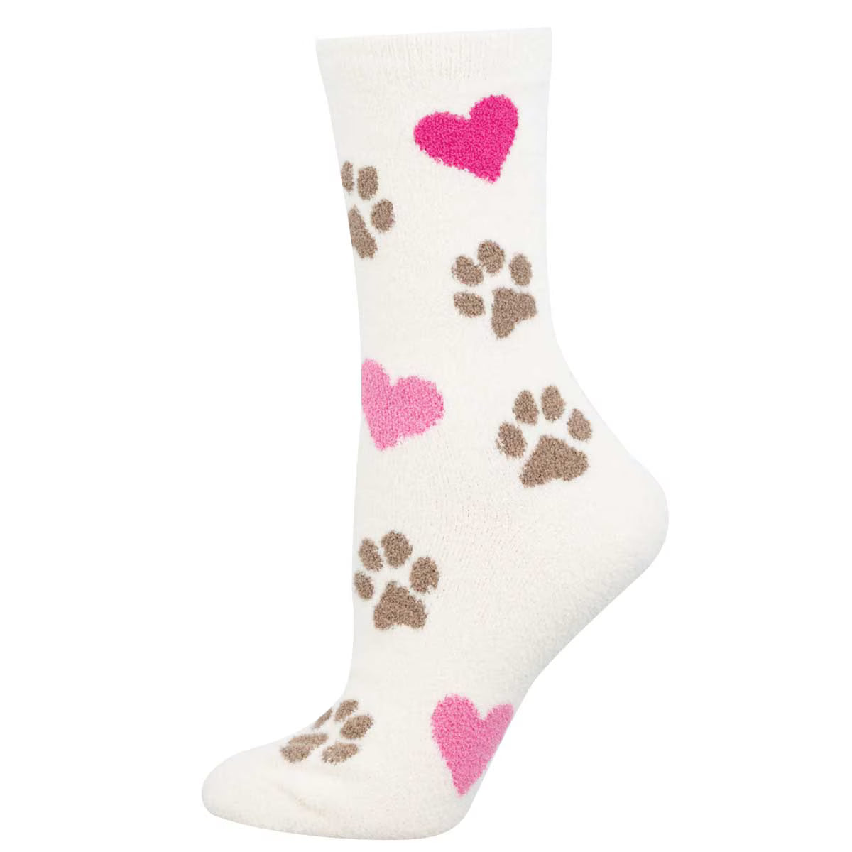 PAWJAMA PARTY WOMEN'S FUZZY CREW SOCKS