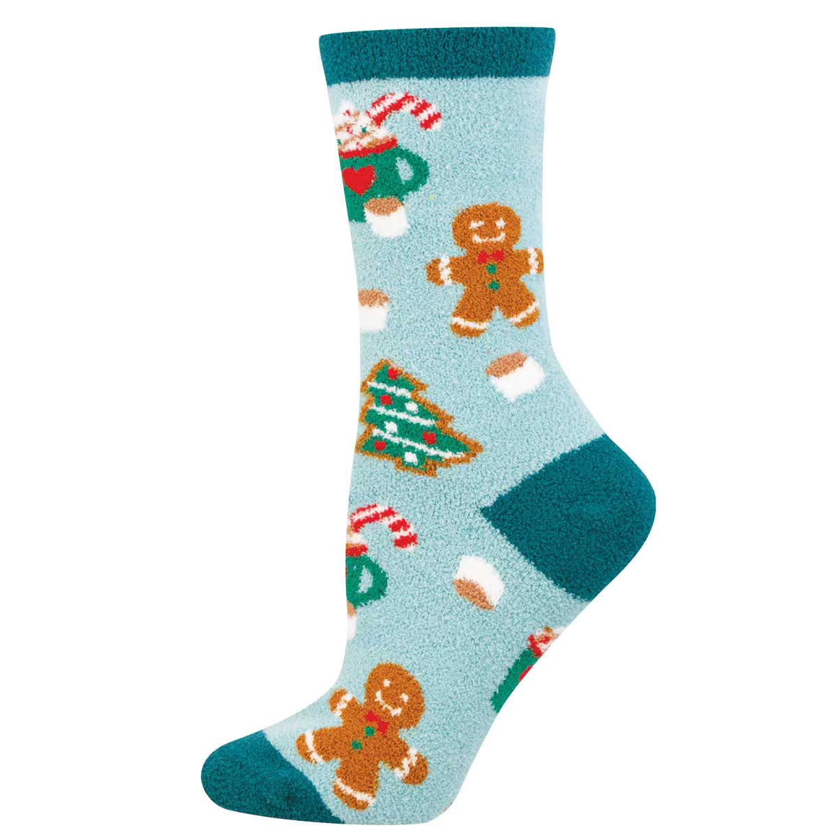 HOLIDAY TREATS WOMEN'S FUZZY SOFT CREW SOCKS