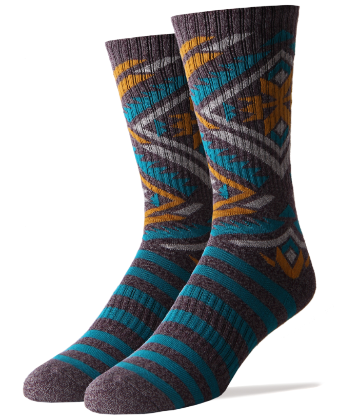 Blue Peak Men's Athletic Cotton Crew Socks