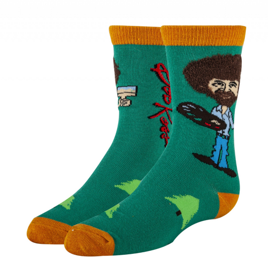 TRUE BOB ROSS YOUTH COTTON CREW SOCKS