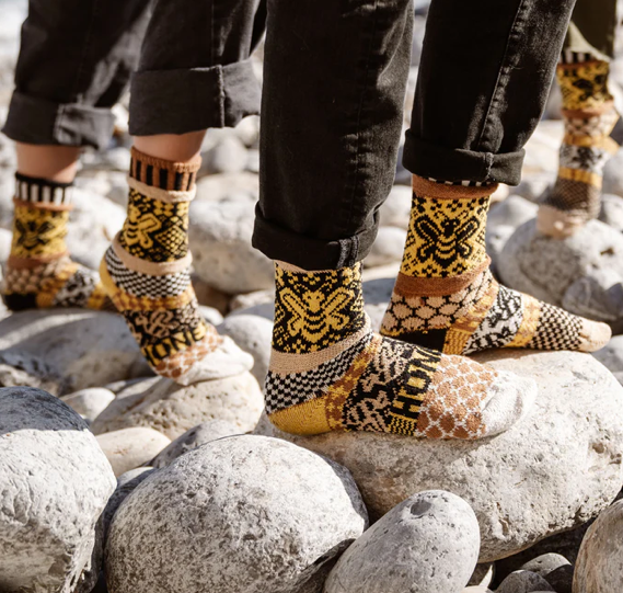 Honey Bee Crew Socks