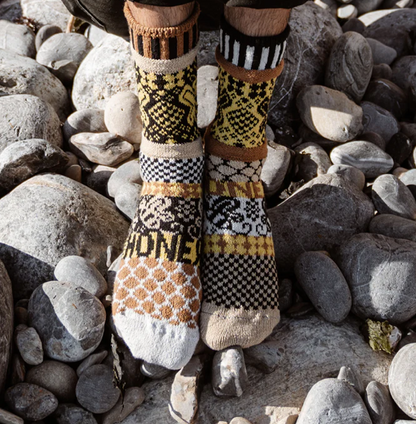 Honey Bee Crew Socks