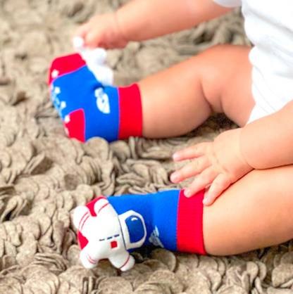 Baby Astronaut Boogie Toes Rattle Socks