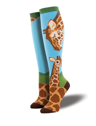 LOVING GIRAFFES, WOMEN'S KNEE HIGH