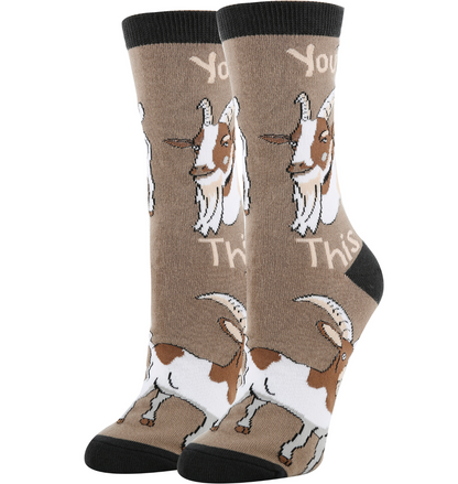 YOU GOAT THIS WOMEN'S CREW SOCKS
