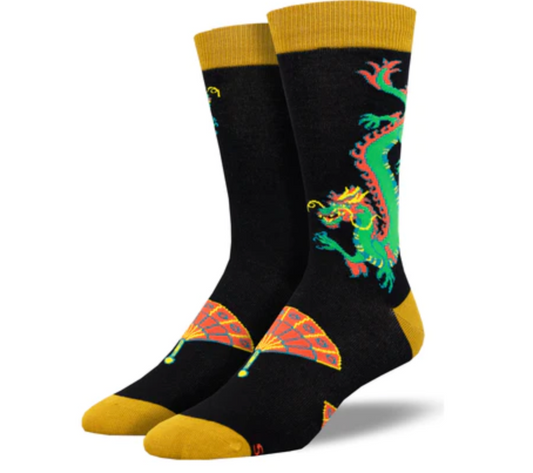FAN THE FLAMES MEN'S BAMBOO CREW
