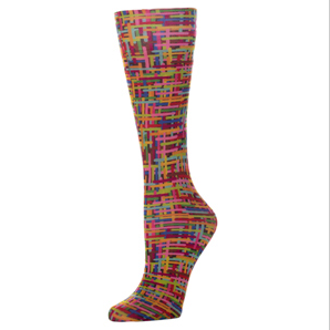 Color Grid Womens 8-15 mmHg Compression Sock