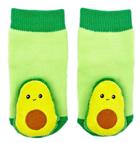Little Avocado Boogie Toes Rattle Socks