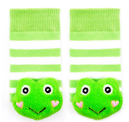 Green Frog Boogie Toes Rattle Socks