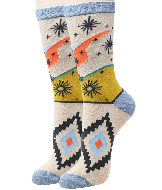 ECHO SANDS WOMEN'S CREW SOCKS