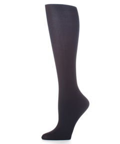 Womens 8-15 mmHg Compression Sock-Black Solid