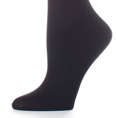 Womens 8-15 mmHg Compression Sock-Black Solid