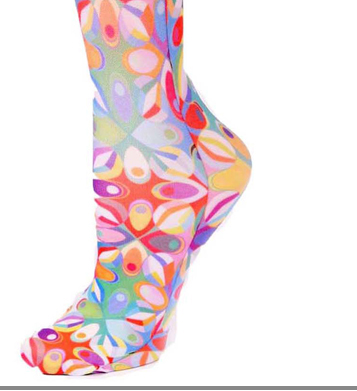 Abstract Colors Womens 8-15 mmHg Compression Sock