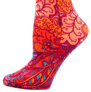 Bright Vintage Floral Womens 8-15 mmHg Compression Sock