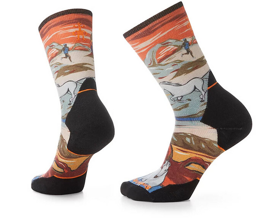 Athlete Edition Rob Krar Run Trail Magic Crew Print Socks