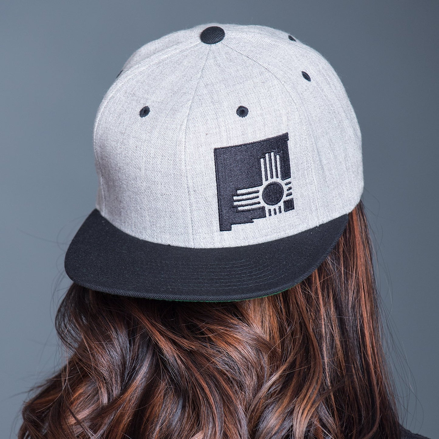 STATE ZIA FLATBILL HAT HEATHER BLACK