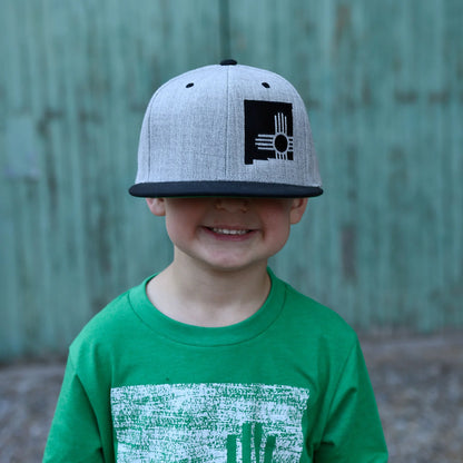 STATE ZIA FLATBILL HAT HEATHER BLACK