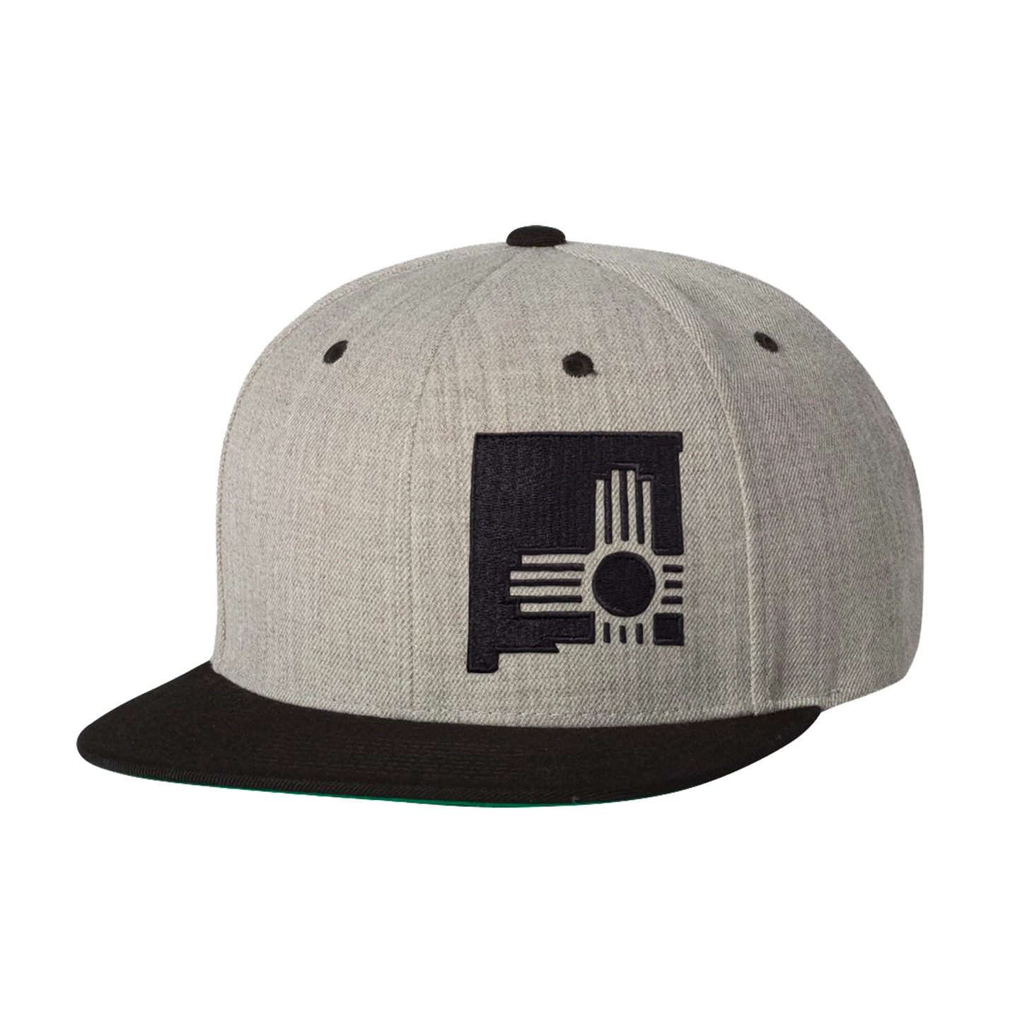 STATE ZIA FLATBILL HAT HEATHER BLACK