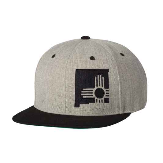 STATE ZIA FLATBILL HAT HEATHER BLACK