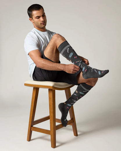 Medical Supplies 8-15 mmHg Graduated Cotton Compression Socks