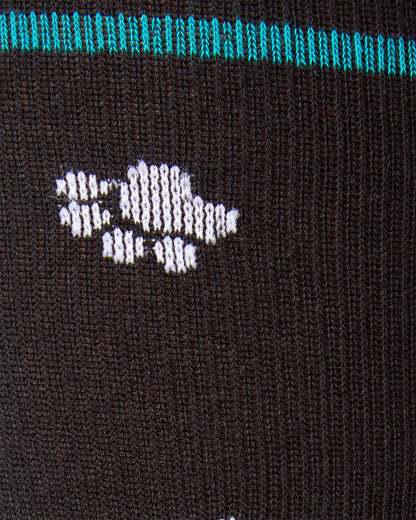 Paw Prints Cotton Blend Knee-High Moderate Compression Socks