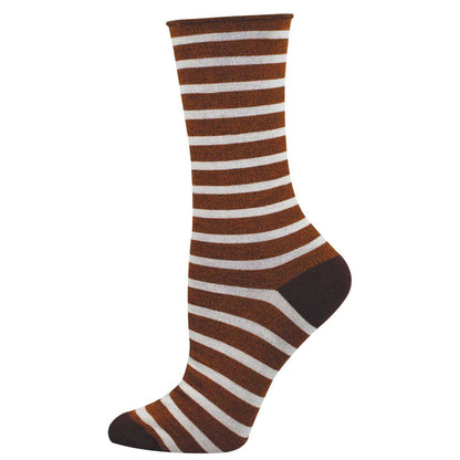 SAILOR STRIPE ROLL TOP WOMEN'S SOCKS