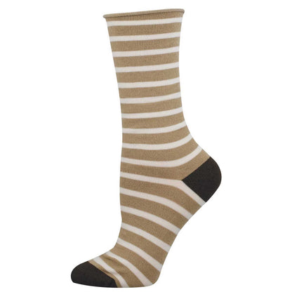SAILOR STRIPE ROLL TOP WOMEN'S SOCKS