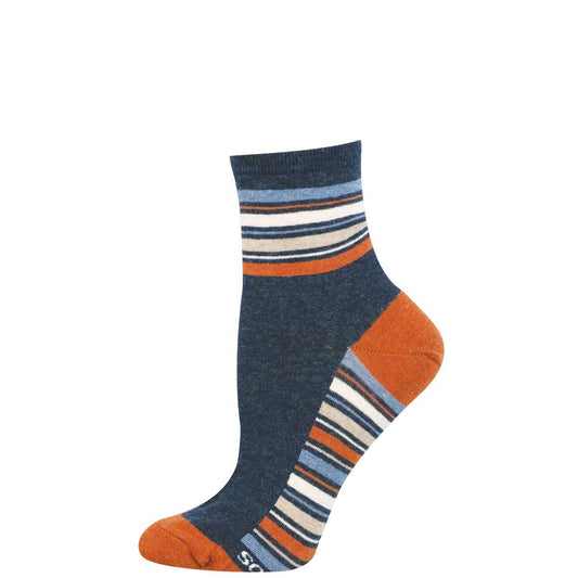 SPORT STRIPE WOMEN'S COTTON MINI CREW SOCKS