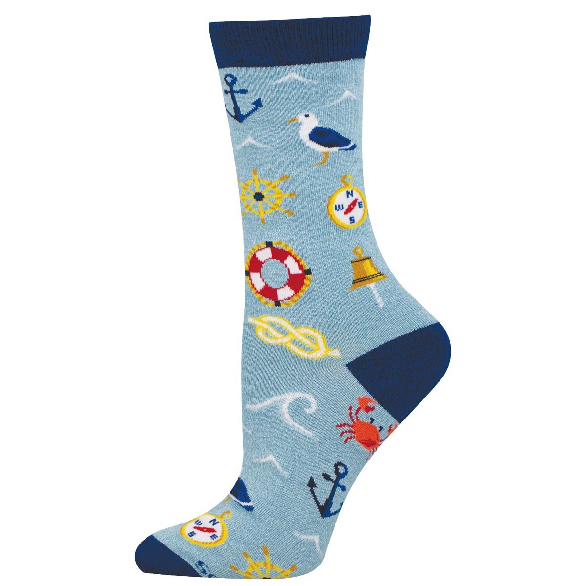 AHOY MATEY WOMEN'S BAMBOO CREW SOCKS