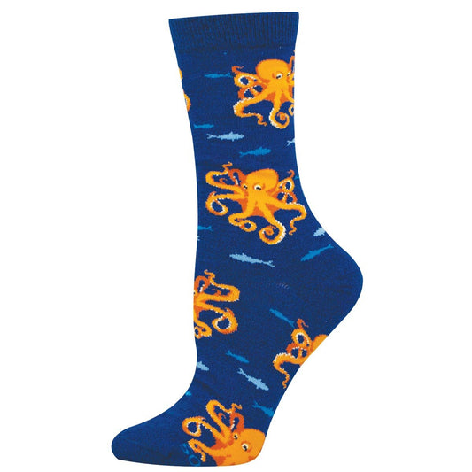 OCTOPUSES RULE WOMEN'S BAMBOO CREW SOCKS