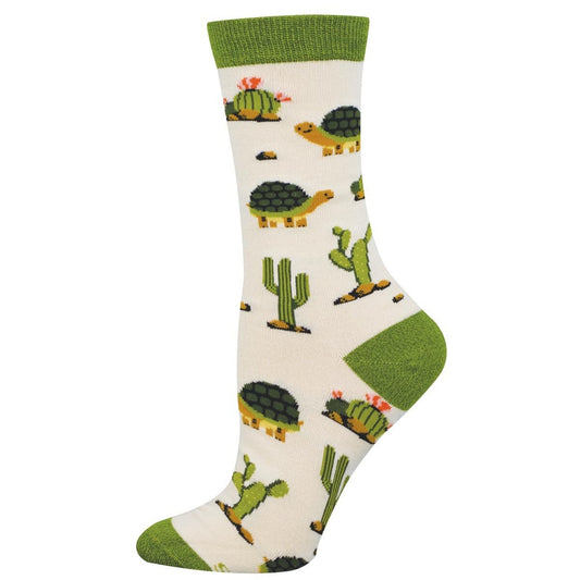 DESERTED TORTOISE WOMEN'S BAMBOO CREW SOCKS