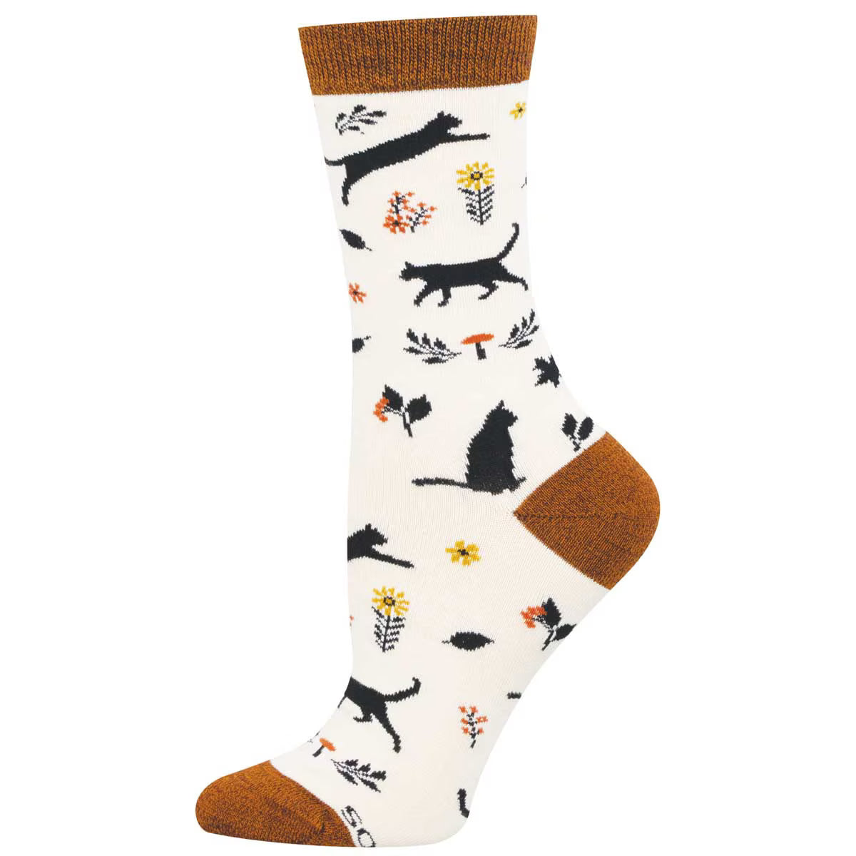 GARDEN CAT WOMEN'S BAMBOO CREW SOCKS