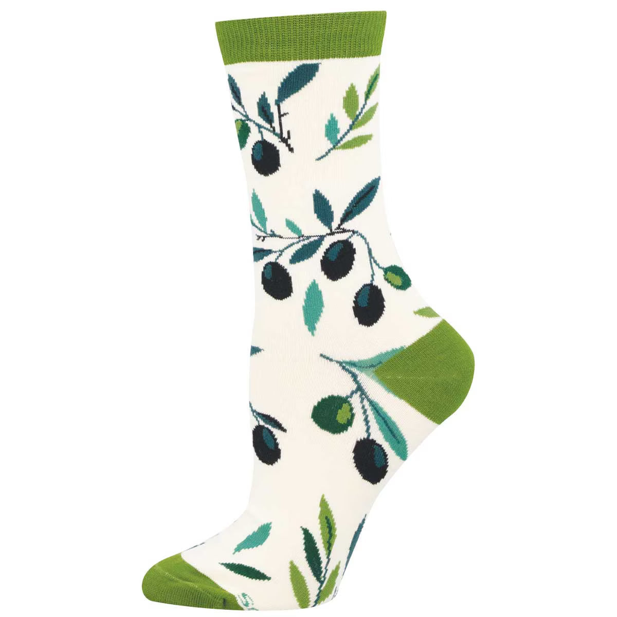 AN OLIVE BRANCH OF SORTS WOMEN'S BAMBOO CREW SOCKS