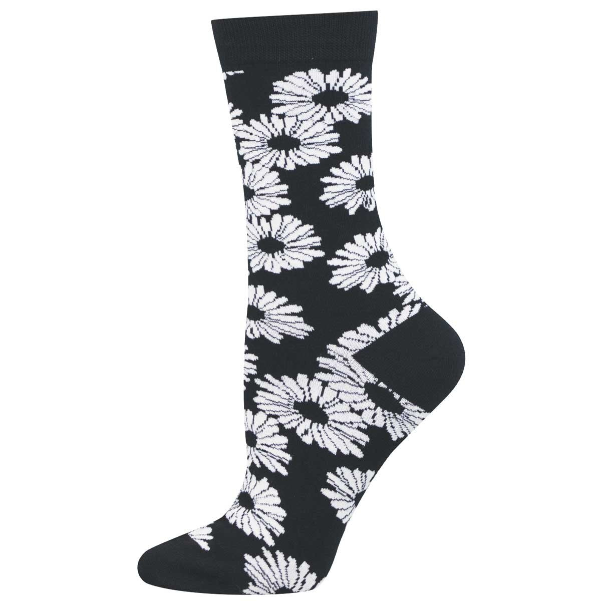 DAISY NOIR WOMEN'S BAMBOO CREW SOCKS