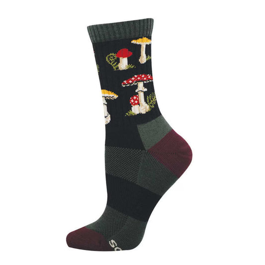 FORAGE THE FOREST MERINO WOOL WOMEN'S CREW SOCKS