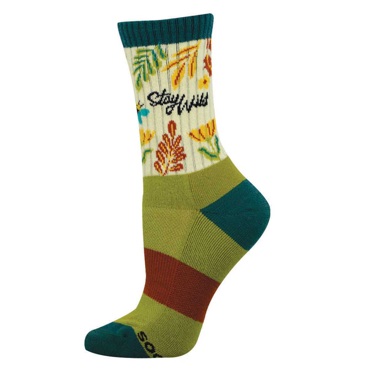 STAY WILD WOMEN'S MERINO WOOL CREW SOCKS