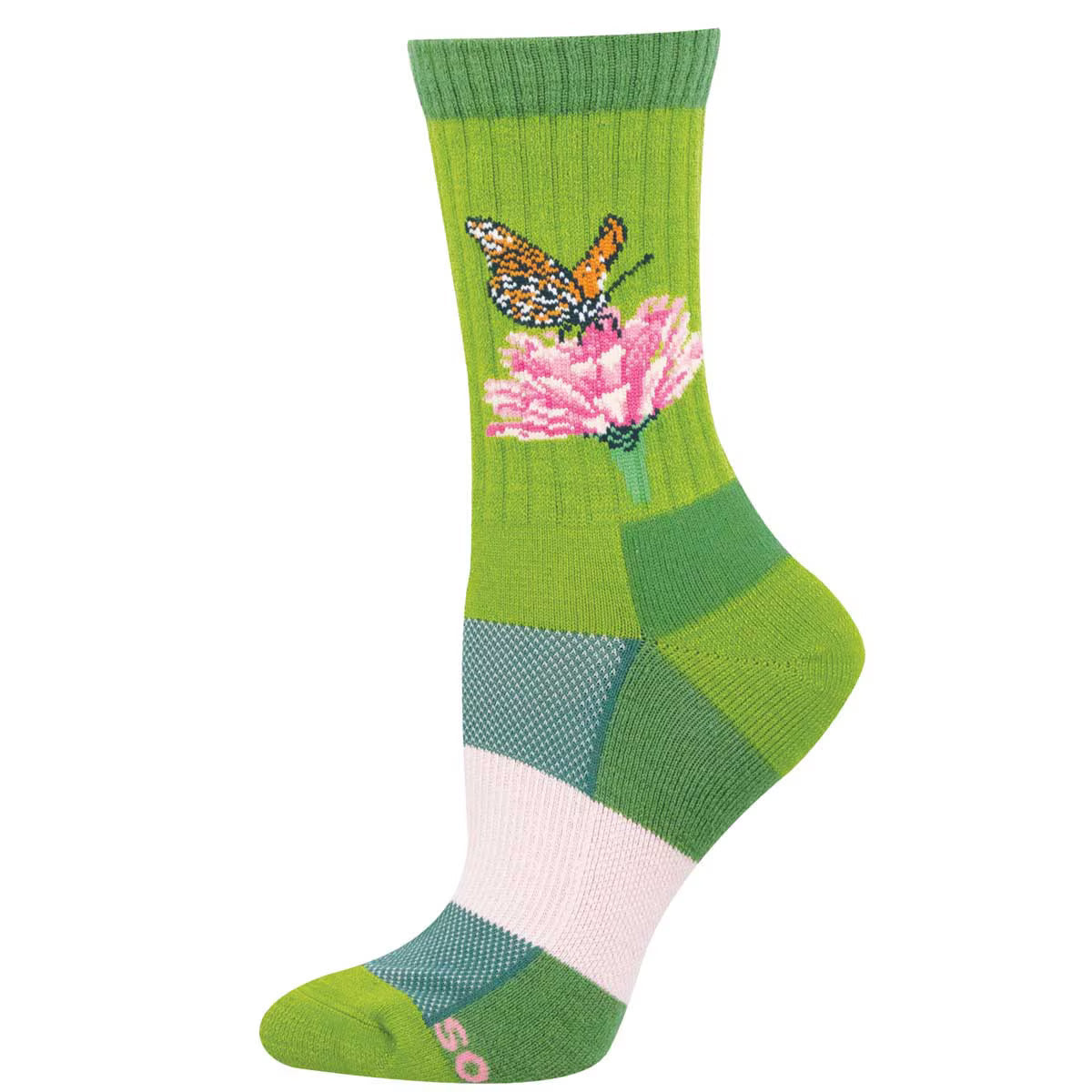 PETAL PATROL WOMEN'S MERINO WOOL CREW SOCKS